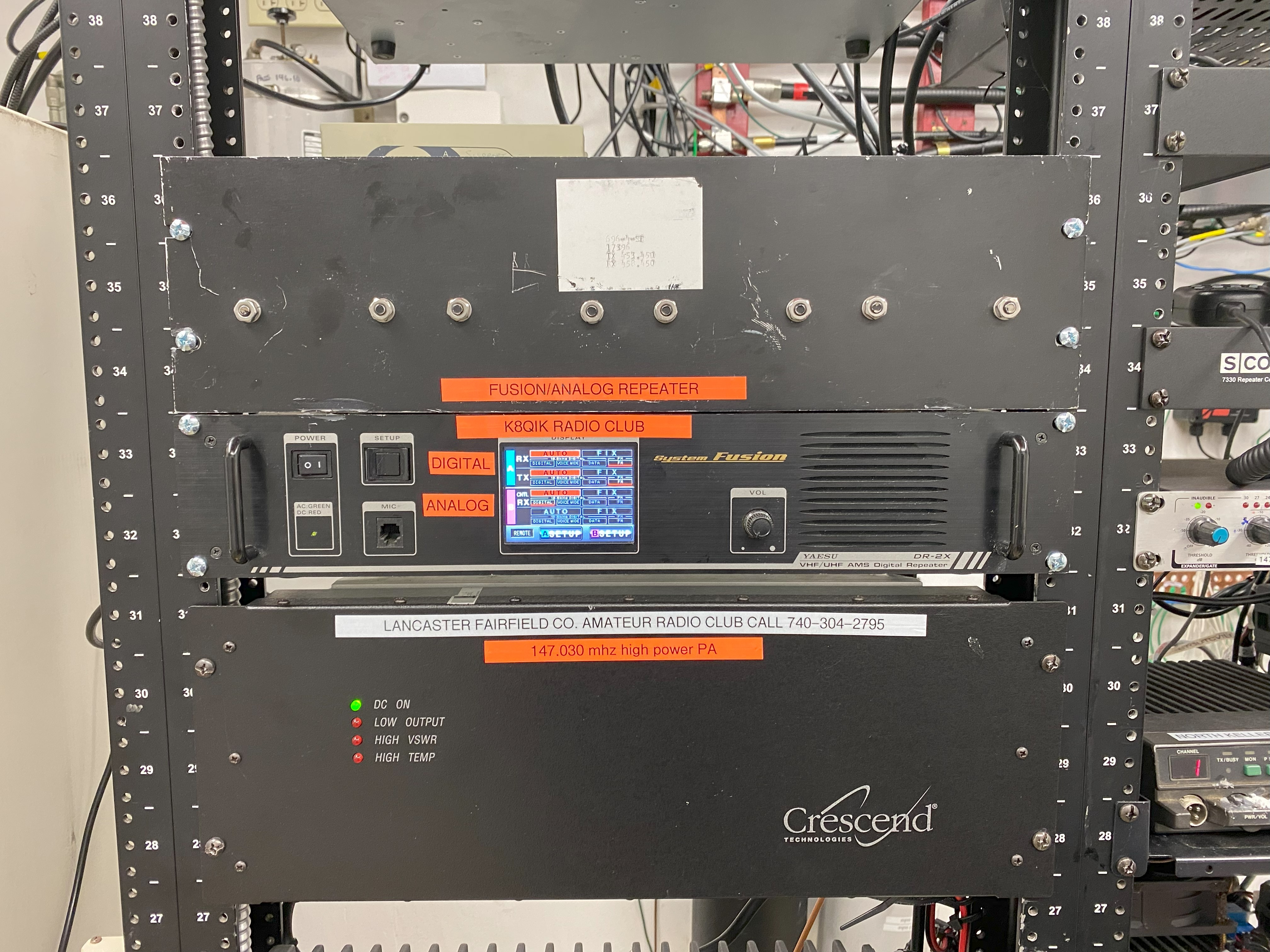 Fusion 443.875 & 147.03 repeaters